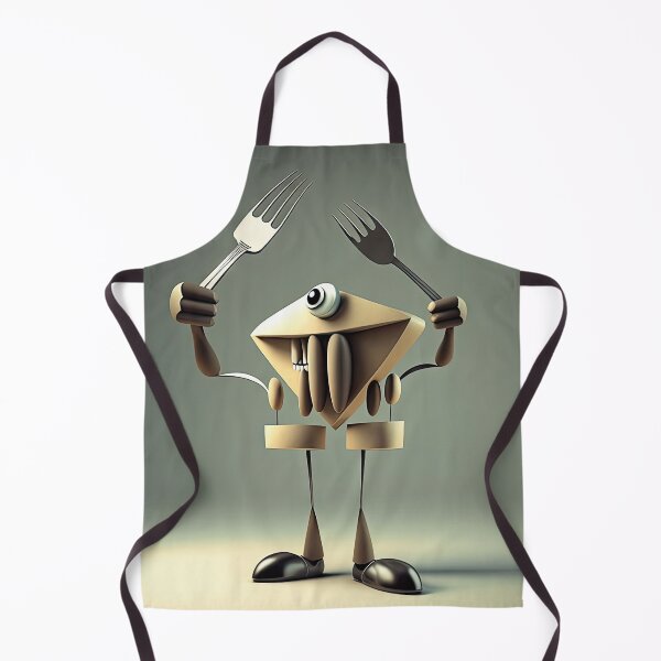 Item preview, Monster cook with knife and fork designed and sold by mrlongfield.