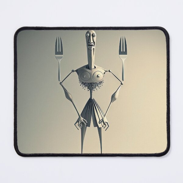 Item preview, Monster cook with knife and fork designed and sold by mrlongfield.