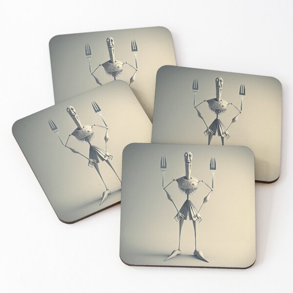 Item preview, Monster cook with knife and fork designed and sold by mrlongfield.