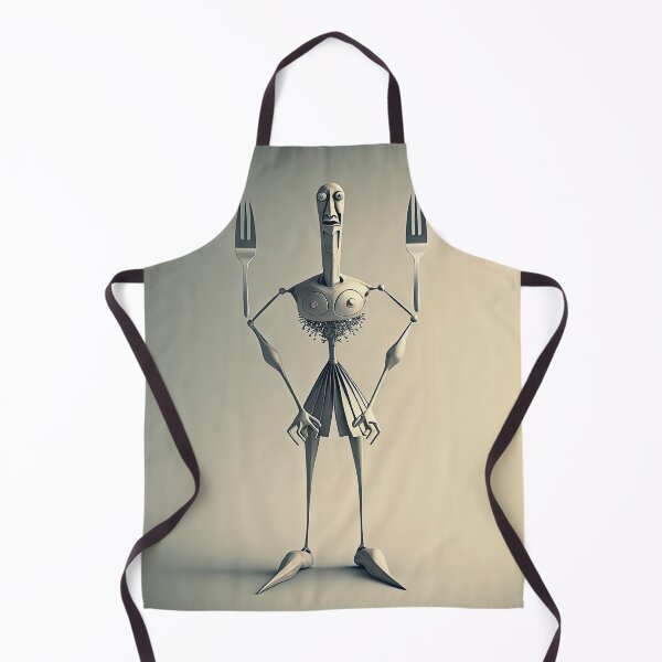 Item preview, Monster cook with knife and fork designed and sold by mrlongfield.