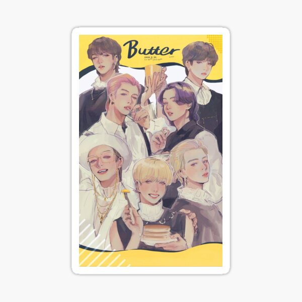 Artikel-Vorschau von BTS-Butter-Fanart, designt und verkauft von Chicken Nugget.