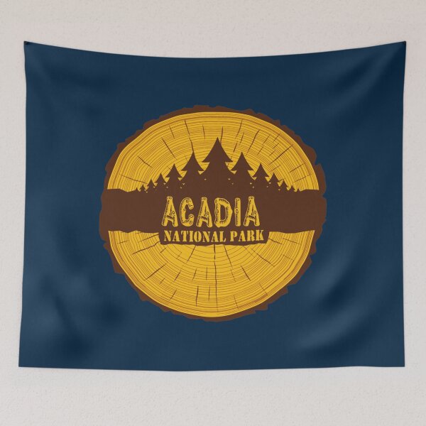 Item preview, Acadia national park ,sign- annual ring   designed and sold by crookedar.