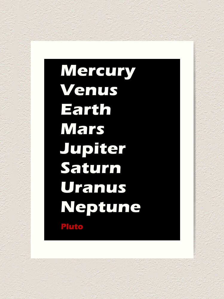 Save Dwarf Planet Pluto Kids Solar System T Shirt Sticker Art Print