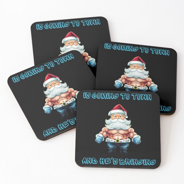 Item preview, Santa Claus is coming to town and he's bringing the muscles! designed and sold by ConradoBullhead.