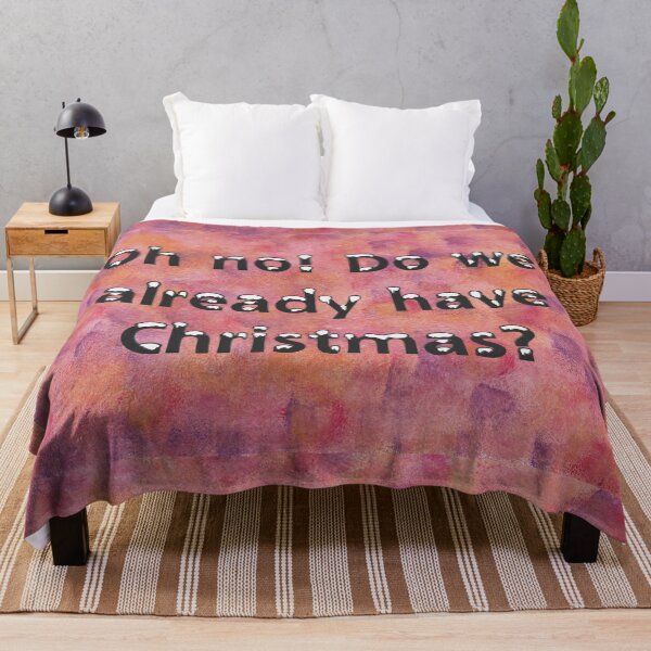 Item preview, Oh no! Already Christmas? Reddish Background designed and sold by JuliasArtWorld.