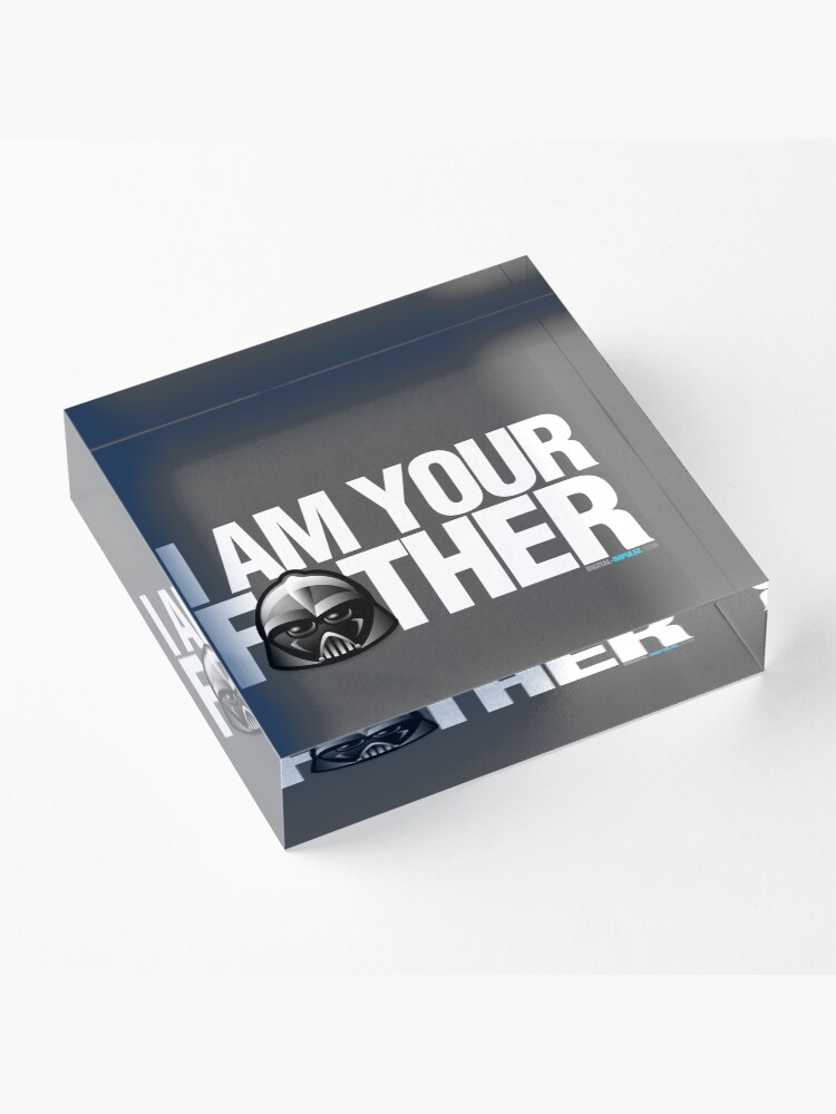 Alternate view of SW - I am your father - Dark Version Acrylic Block