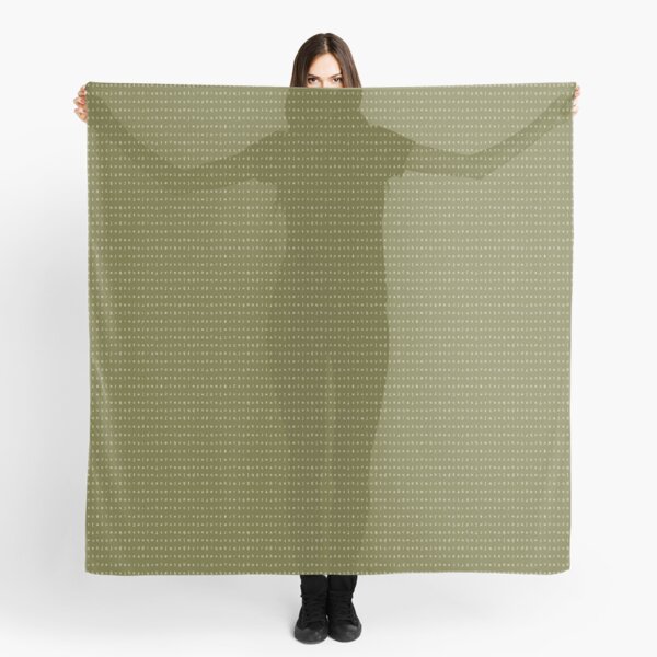 IPA scarf - olive and white Scarf