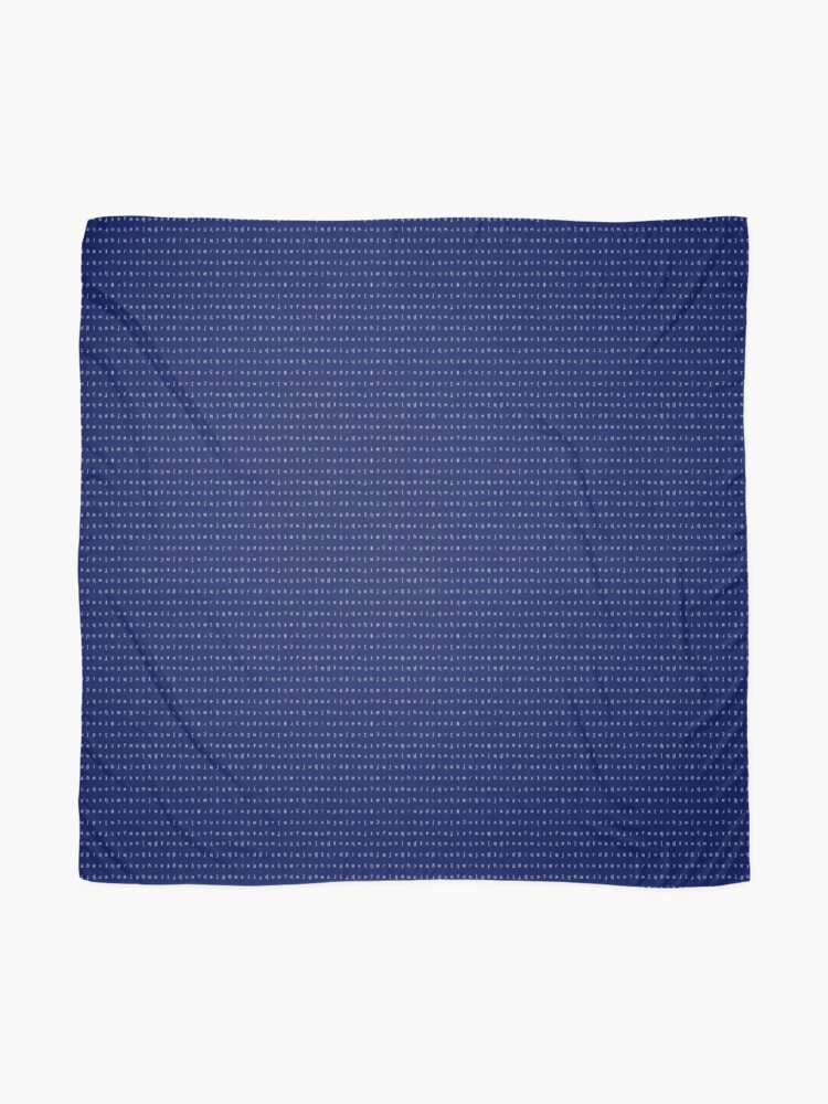 Thumbnail 2 of 3, Scarf, IPA scarf - navy blue and white designed and sold by Lingthusiasm.