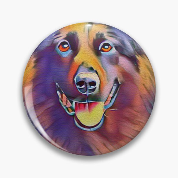 Item preview, Belgian Shepherd Groenendael Watercolor Summer Themed Portrait designed and sold by Cuddlythopia.