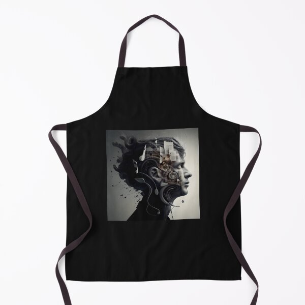 Item preview, head full of music, musical bust, earphone, sheet music and musical notes designed and sold by Paradigme.