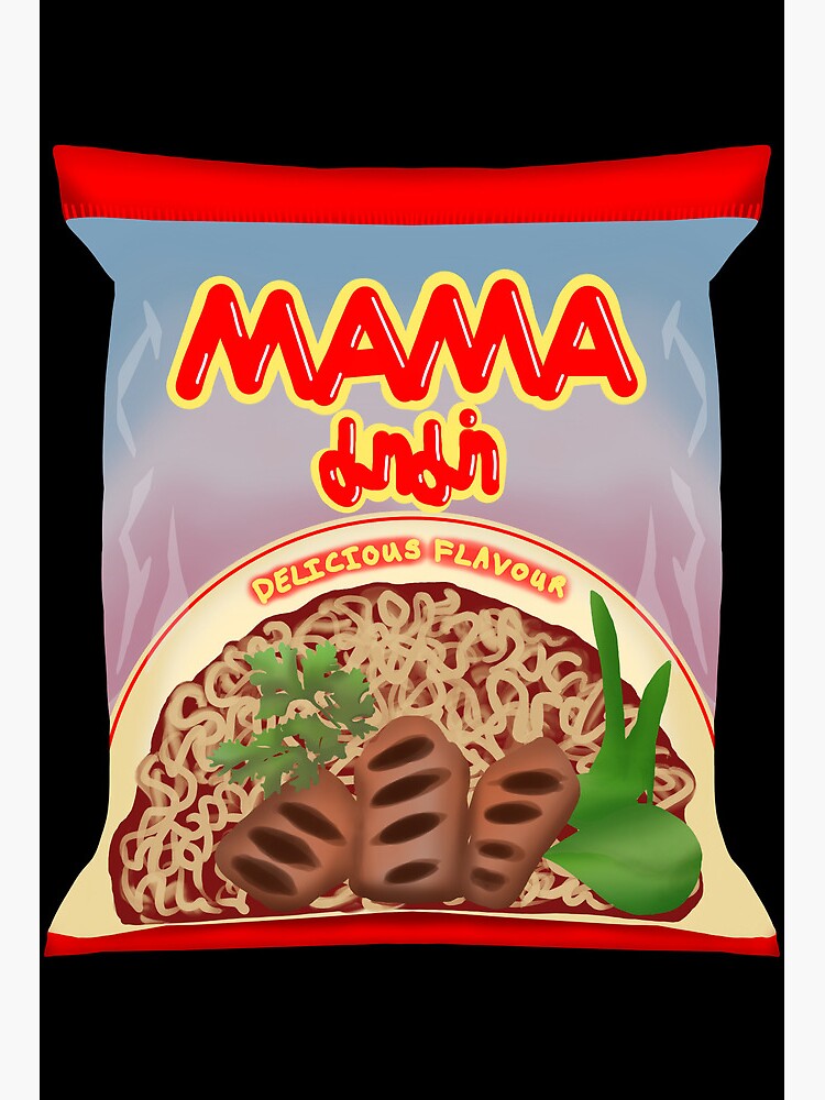 Mama Ramen Noodles Delicious Flavor Greeting Card for Sale by Xuenbox