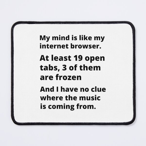 Item preview, ADHD Joke designed and sold by BuraxisQuotes.