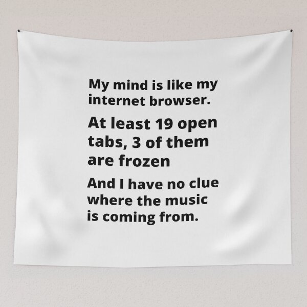 Item preview, ADHD Joke designed and sold by BuraxisQuotes.
