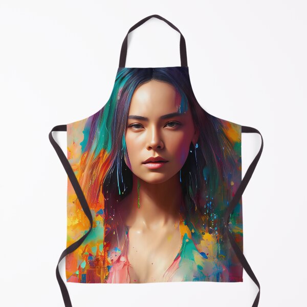 Item preview, Urban Woman Graffiti Oil Painting Splattered designed and sold by SableSyndciate.