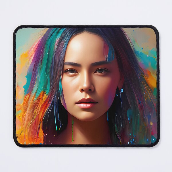 Item preview, Urban Woman Graffiti Oil Painting Splattered designed and sold by SableSyndciate.