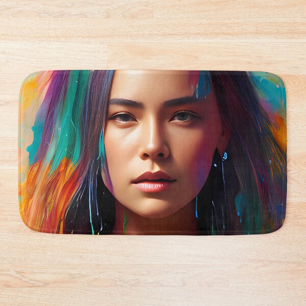 Item preview, Urban Woman Graffiti Oil Painting Splattered designed and sold by SableSyndciate.