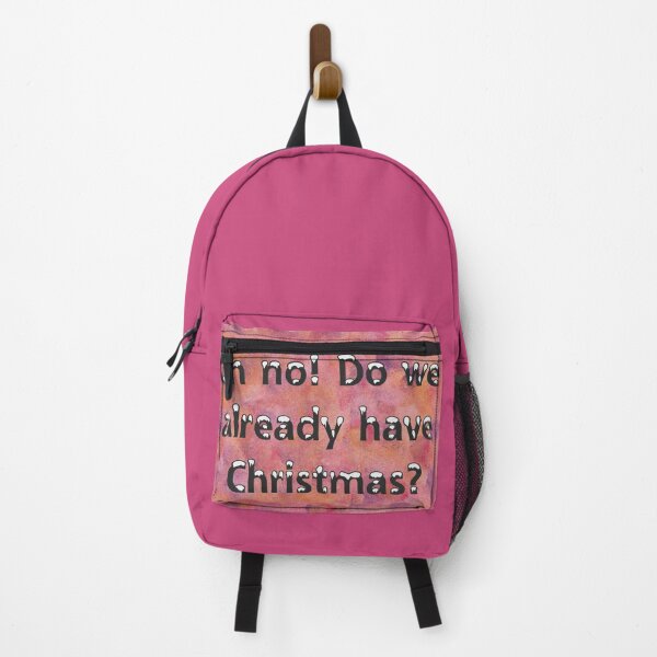 Item preview, Oh no! Already Christmas? Reddish Background designed and sold by JuliasArtWorld.