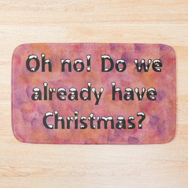 Item preview, Oh no! Already Christmas? Reddish Background designed and sold by JuliasArtWorld.