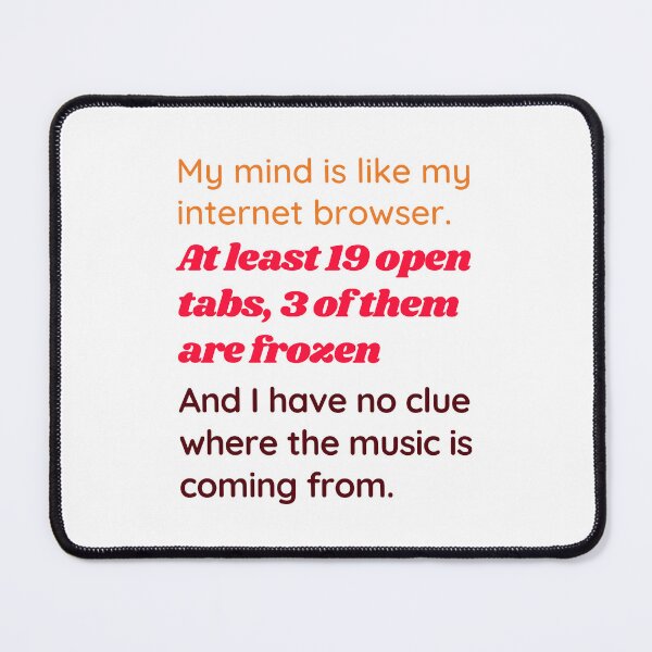 Item preview, ADHD Joke designed and sold by BuraxisQuotes.