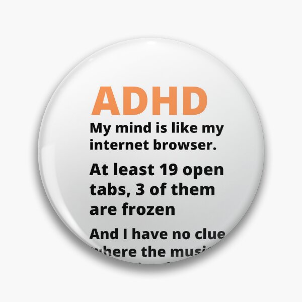 Item preview, ADHD Joke designed and sold by BuraxisQuotes.