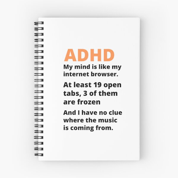 Item preview, ADHD Joke designed and sold by BuraxisQuotes.