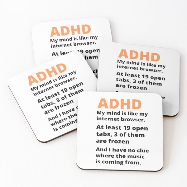 Item preview, ADHD Joke designed and sold by BuraxisQuotes.