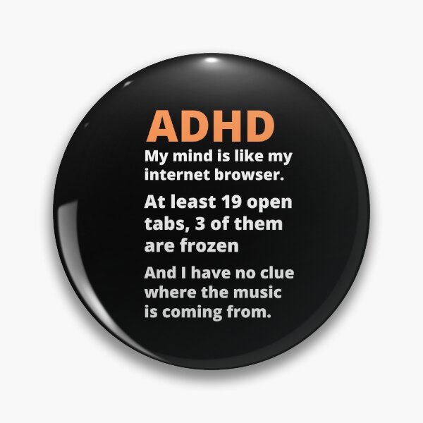 Item preview, ADHD Joke designed and sold by BuraxisQuotes.