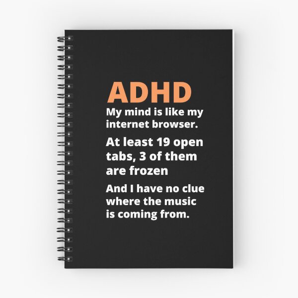 Item preview, ADHD Joke designed and sold by BuraxisQuotes.