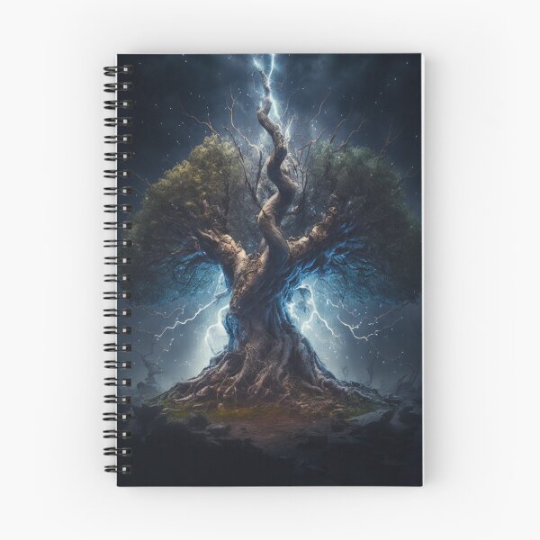 Item preview, Concept Art-Lightning Strikes Yggdrasil designed and sold by letsgetinspired.