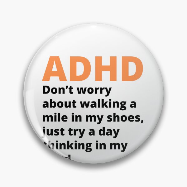 Item preview, ADHD Joke designed and sold by BuraxisQuotes.