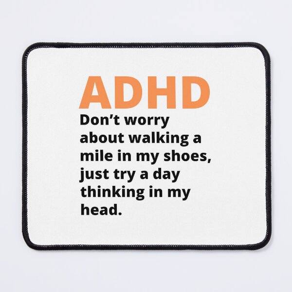Item preview, ADHD Joke designed and sold by BuraxisQuotes.