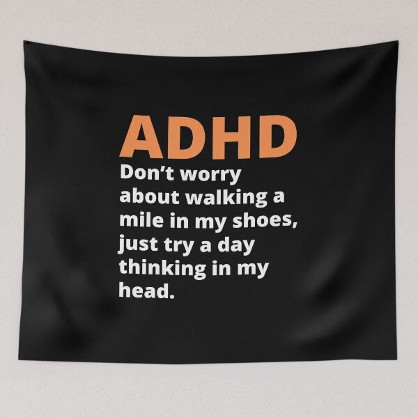 Item preview, ADHD Quote designed and sold by BuraxisQuotes.