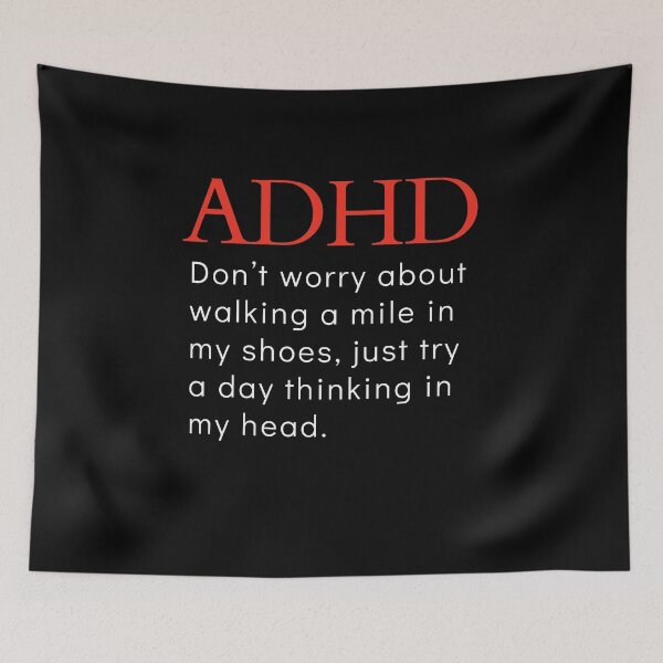 Item preview, ADHD Joke designed and sold by BuraxisQuotes.