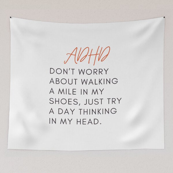 Item preview, ADHD Quote designed and sold by BuraxisQuotes.