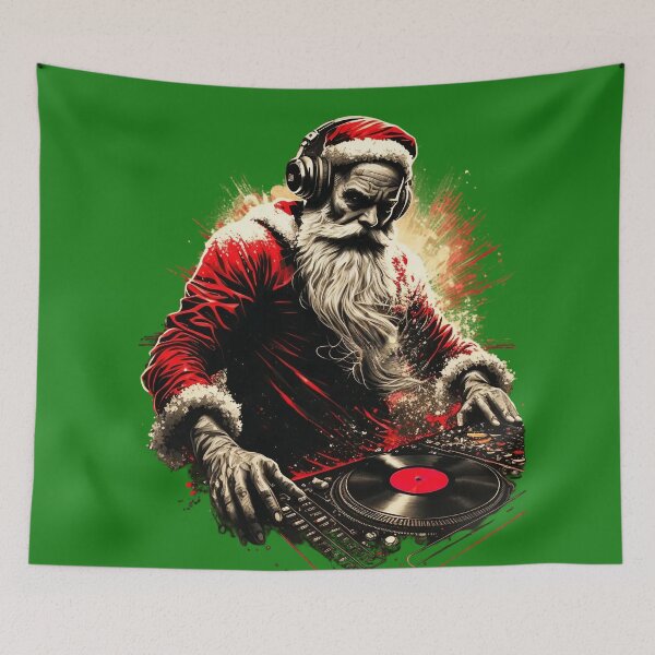 Item preview, DJ SANTA Midjourney AI Artwork designed and sold by davidjulie.