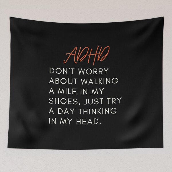 Item preview, ADHD Joke designed and sold by BuraxisQuotes.