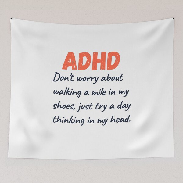 Item preview, ADHD Joke designed and sold by BuraxisQuotes.
