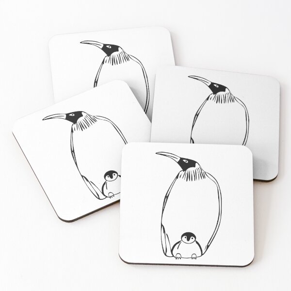 Item preview, Penguin with cub - completely transparent designed and sold by siloto.