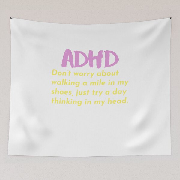 Item preview, ADHD Joke designed and sold by BuraxisQuotes.