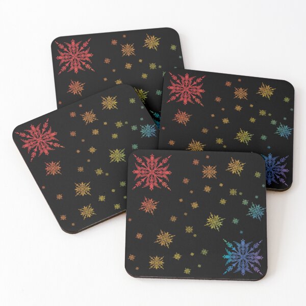 Item preview, Colourful snow flake pattern designed and sold by Xatutik.art.