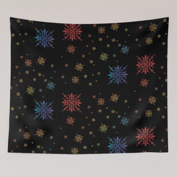 Item preview, Colourful snow flake pattern designed and sold by Xatutik.art.