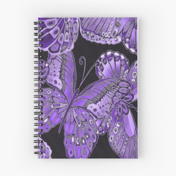 Item preview, Purple and Black Butterfly Pattern designed and sold by HavenDesign.