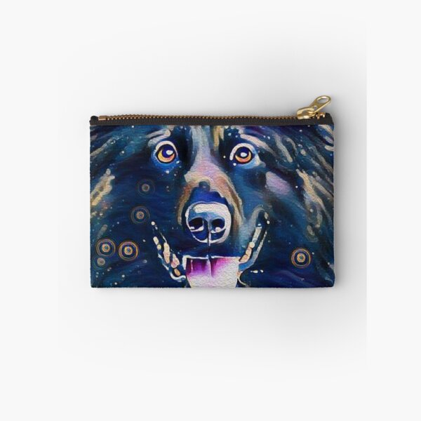 Aperçu de l'œuvre Berger Belge Groenendael Starry Night Aquarelle Peinture Portrait créée et vendue par Cuddlythopia.
