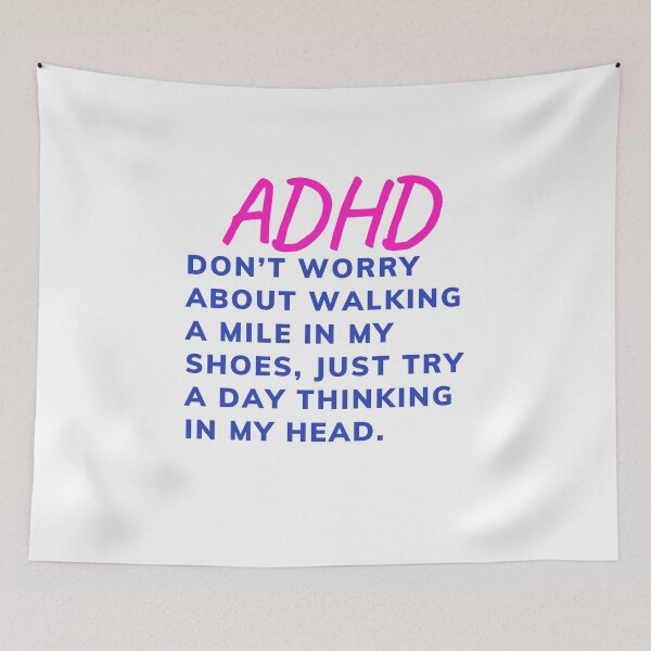 Item preview, ADHD Joke designed and sold by BuraxisQuotes.