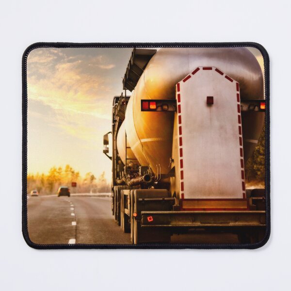 Item preview, Tank Truck on Winter Freeway designed and sold by Taina Sohlman.