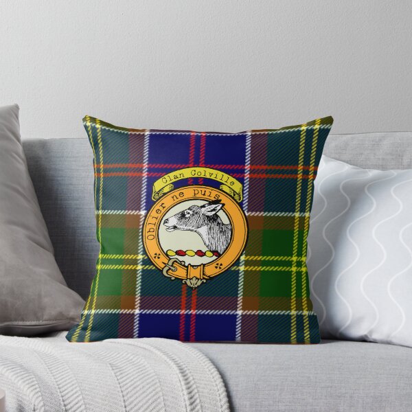Aperçu de l'œuvre Tartan et écusson écossais de Colville créée et vendue par BagTown Clans.