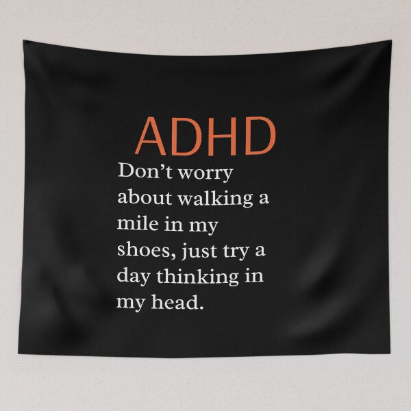 Item preview, ADHD Joke designed and sold by BuraxisQuotes.