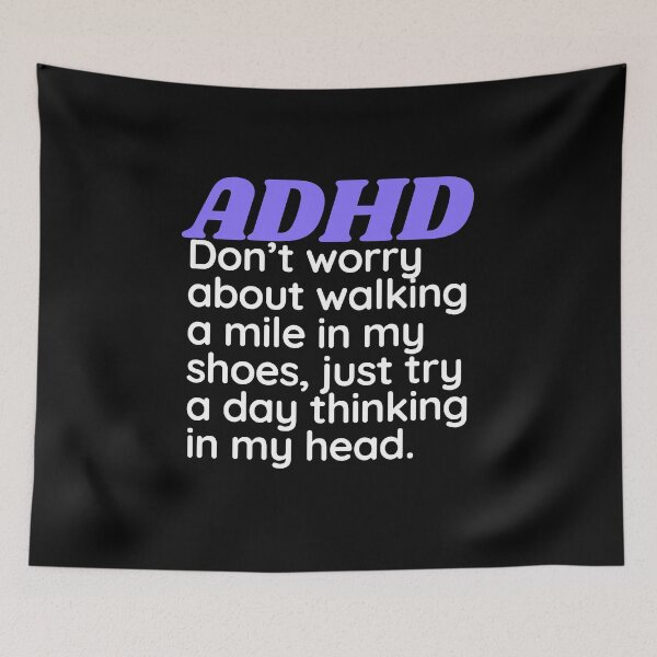 Item preview, ADHD Joke designed and sold by BuraxisQuotes.