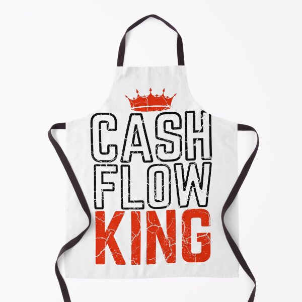 Item preview, CASHFLOW KING red crown modified white background distressed designed and sold by KingsManKind.