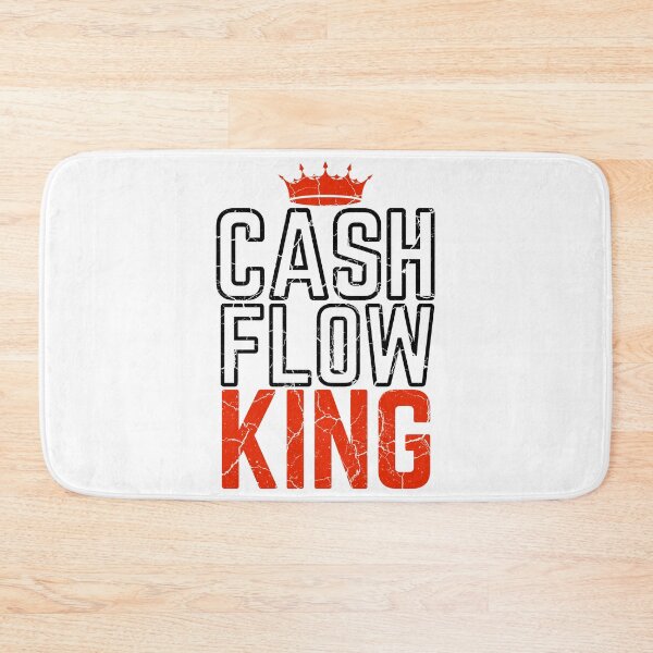 Item preview, CASHFLOW KING red crown modified white background distressed  designed and sold by KingsManKind.